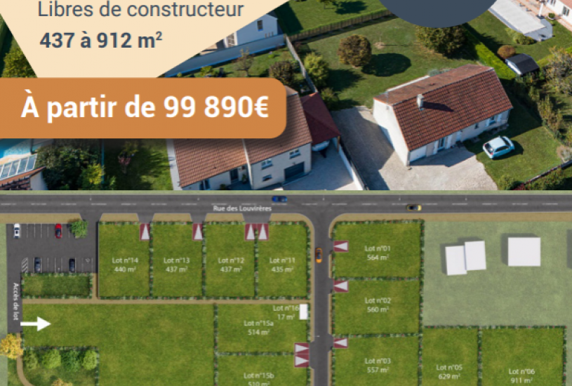  Vente Terrain à bâtir - 437m² à Clénay (21490) 