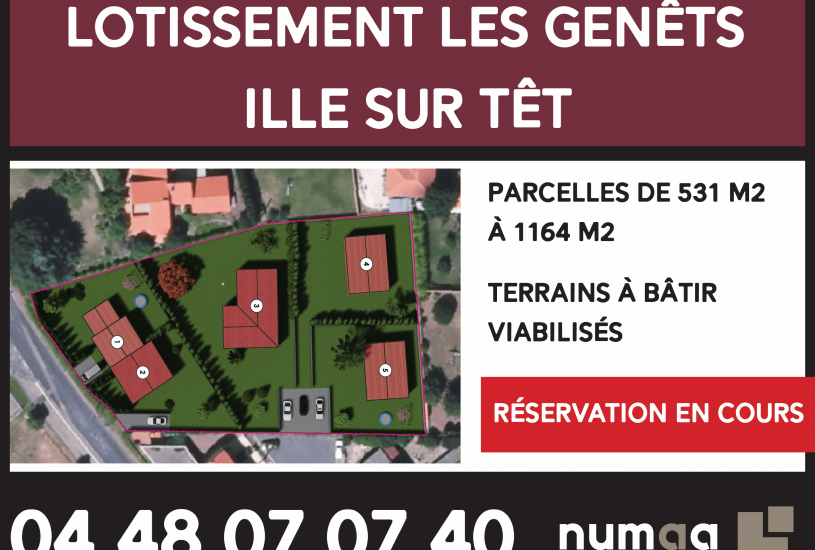  Vente Terrain à bâtir - 566m² à Ille-sur-Têt (66130) 