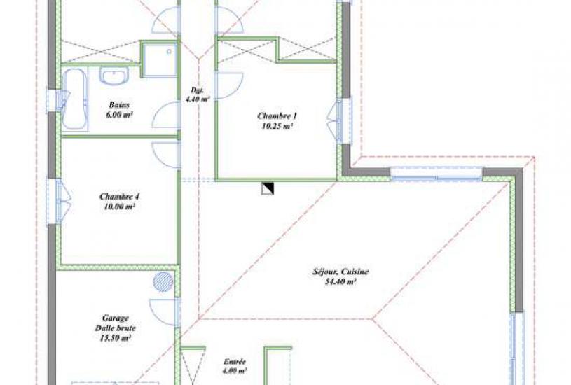  Vente Terrain + Maison - Terrain : 503m² - Maison : 111m² à Marcheprime (33380) 