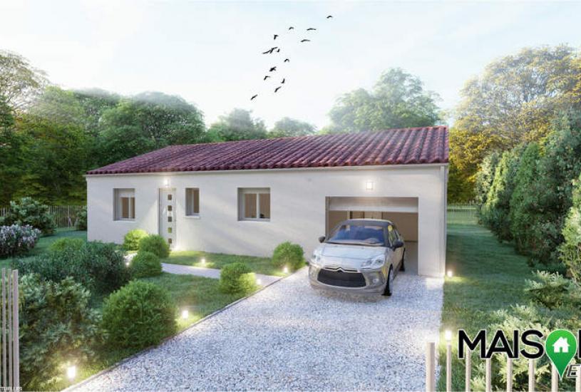  Vente Terrain + Maison - Terrain : 440m² - Maison : 105m² à Mezel (63115) 
