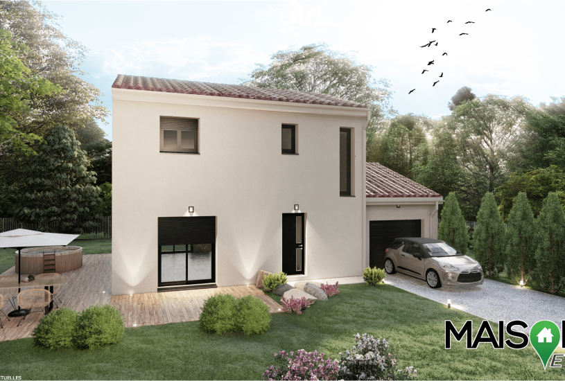  Vente Terrain + Maison - Terrain : 759m² - Maison : 124m² à Saint-Bonnet-près-Riom (63200) 