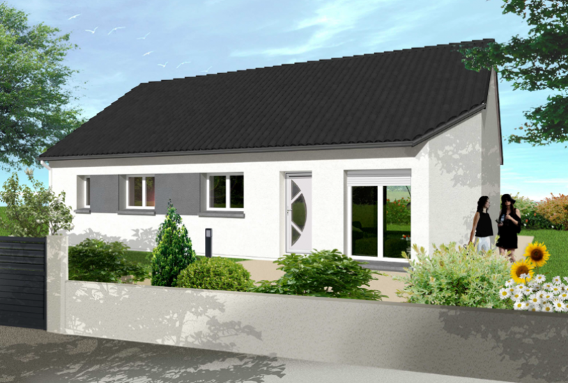  Vente Terrain + Maison - Terrain : 1 000m² - Maison : à Aizier (27500) 