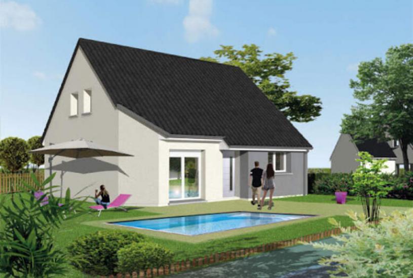  Vente Terrain + Maison - Terrain : 1 100m² - Maison : à Le Torpt (27210) 