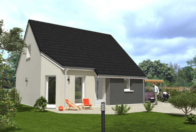 Vente Terrain + Maison - Terrain : 500m² - Maison : à Beuzeville (27210) 