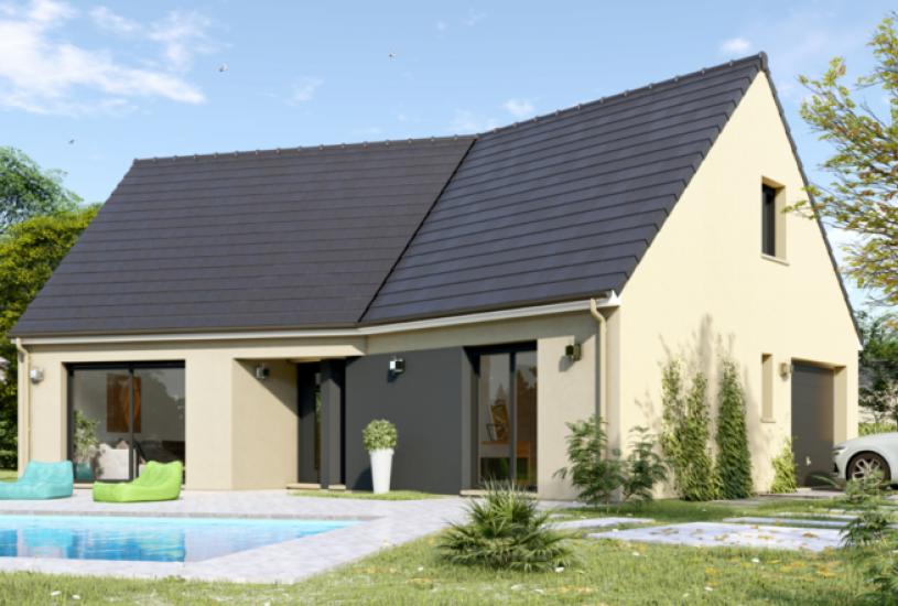  Vente Terrain + Maison - Terrain : 1 300m² - Maison : à Le Torp-Mesnil (76560) 