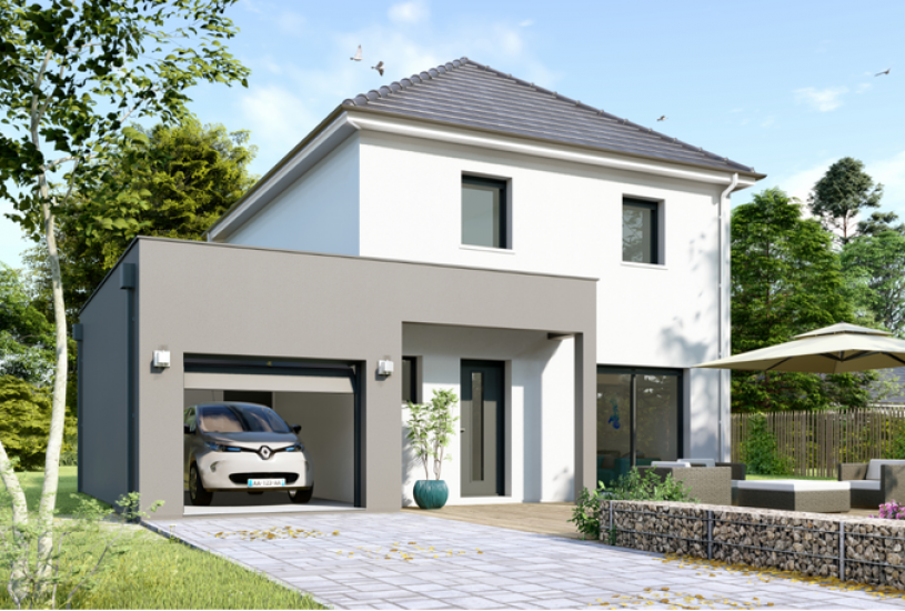  Vente Terrain + Maison - Terrain : 2 100m² - Maison : à Chavigny-Bailleul (27220) 