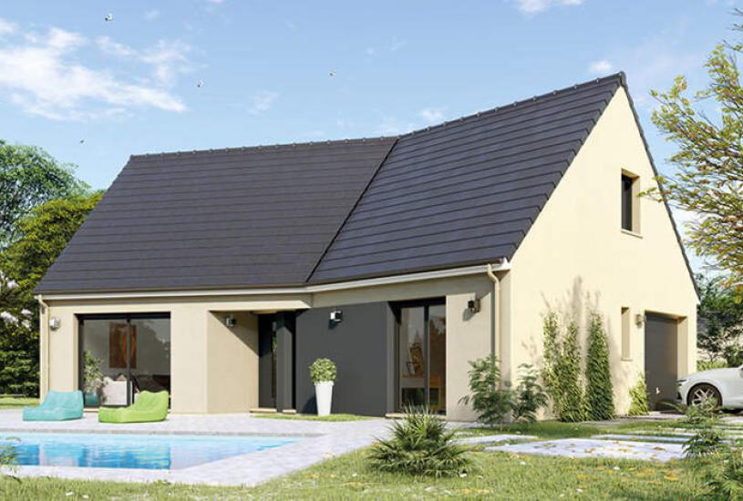  Vente Terrain + Maison - Terrain : 876m² - Maison : à Champenard (27600) 
