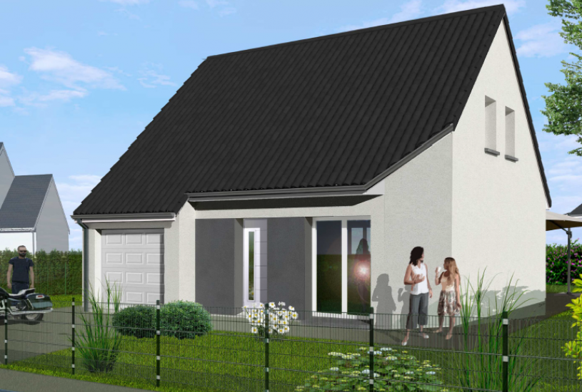  Vente Terrain + Maison - Terrain : 775m² - Maison : à Bonneville-la-Louvet (14130) 