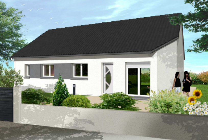  Vente Terrain + Maison - Terrain : 496m² - Maison : à Noyers-Bocage (14210) 
