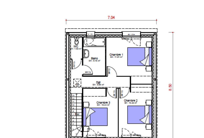  Vente Terrain + Maison - Terrain : 500m² - Maison : à Vimont (14370) 