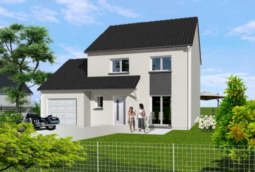  Vente Terrain + Maison - Terrain : 365m² - Maison : à Bretteville-sur-Laize (14680) 