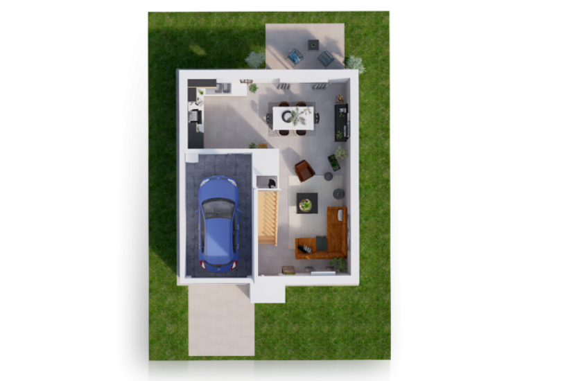  Vente Terrain + Maison - Terrain : 2 250m² - Maison : à Rians (18220) 