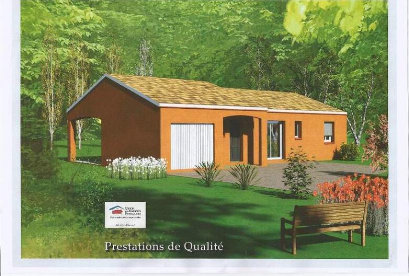  Vente Terrain + Maison - Terrain : 1 300m² - Maison : 85m² à Casteljaloux (47700) 