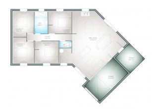 Modèle et plan de maison : Adagio 98 - 98.00 m²