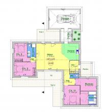 Modèle et plan de maison : Agathe - 129.00 m²