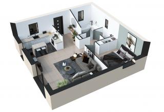 Modèle et plan de maison : ALBORAN PP - 50.00 m²