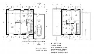 Modèle et plan de maison : ALLURE 3.109 A - 109.00 m²