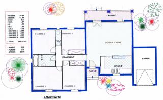 Modèle et plan de maison : Amazonite 100 - 100.00 m²