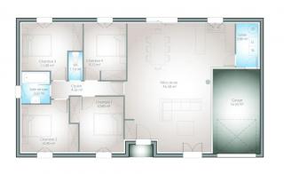 Modèle et plan de maison : Arioso - 101.00 m²