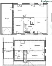 Modèle et plan de maison : Arpège 116 - 116.00 m²
