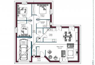 Modèle et plan de maison : MAISON ATLANTA - 100.00 m²