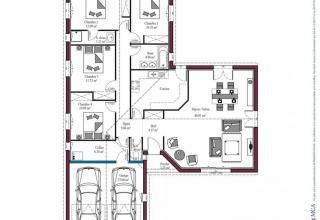 Modèle et plan de maison : AUNIS - 100.00 m²