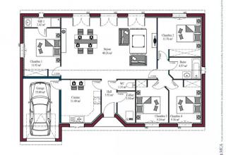 Modèle et plan de maison : AURORE - 84.00 m²