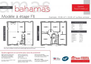 Modèle et plan de maison : BAHAMAS - 105.00 m²