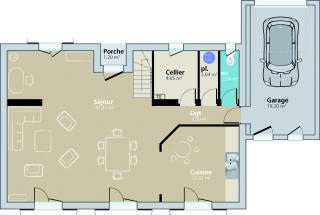 Modèle et plan de maison : Bastide - 140.00 m²