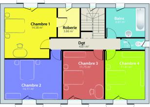 Modèle et plan de maison : Bastide - 140.00 m²