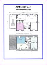 Modèle et plan de maison : Beaugency - 115.00 m²