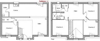 Modèle et plan de maison : Cadence 122 - 122.00 m²