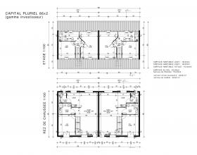 Modèle et plan de maison : CAPITAL PLURIEL 86 x 2 - 86.00 m²