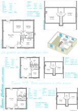 Modèle et plan de maison : Challenge Combles 100 - 101.04 m²