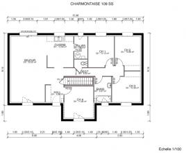 Modèle et plan de maison : Charmontaise 109 - 109.00 m²