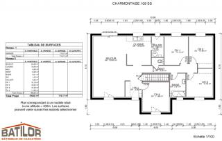 Modèle et plan de maison : Charmontaise étage - 142.00 m²
