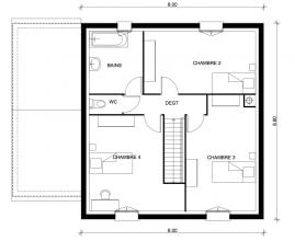 Modèle et plan de maison : City E69 - 110.46 m²