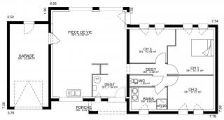 Modèle et plan de maison : Crescendo - 92.00 m²