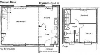 Modèle et plan de maison : Dynamique 87  - 87.00 m²