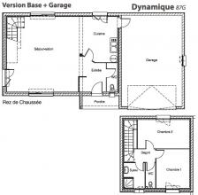 Modèle et plan de maison : Dynamique 87 G - 87.00 m²