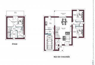 Modèle et plan de maison : EDEN - 115.00 m²