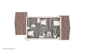 Modèle et plan de maison : Elodie 100 + 20 Tradition - 100.00 m²
