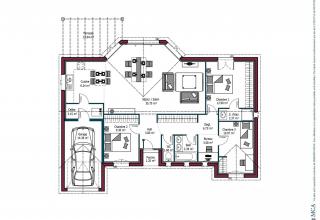 Modèle et plan de maison : EOS - 101.00 m²
