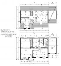 Modèle et plan de maison : EVASION 5.144 - 144.00 m²
