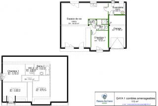 Modèle et plan de maison : GAYA - 115.00 m²