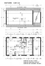 Modèle et plan de maison : HISTOIRE 1.061 CA - 61.00 m²