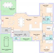 Modèle et plan de maison : Horizon - 122.00 m²
