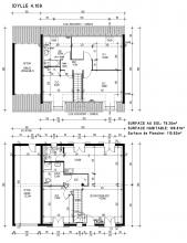 Modèle et plan de maison : IDYLLE 4.109 - 109.00 m²