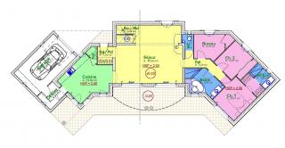 Modèle et plan de maison : Julia - 159.00 m²