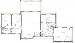 Modèle et plan de maison : LIPARUS - 127.00 m²